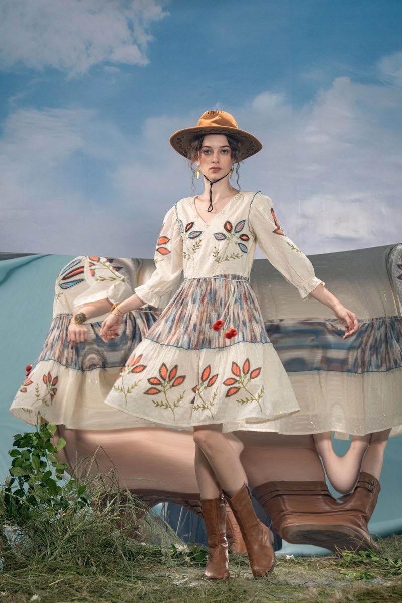 Boho Floral Dress